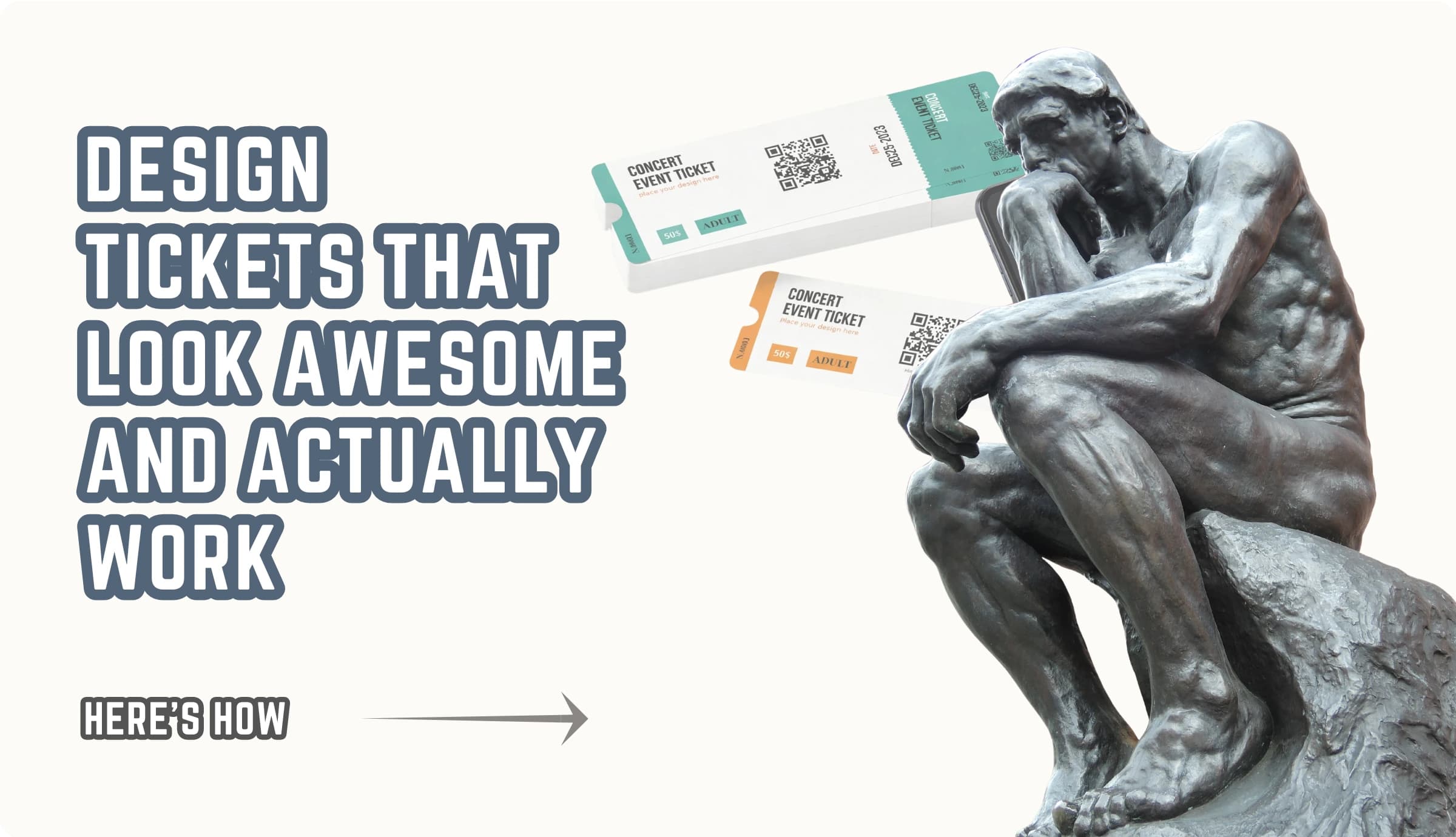 How to Design Event Tickets