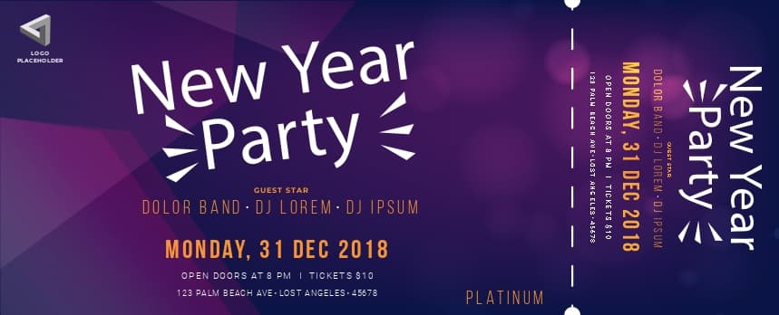 New Year Party Ticket