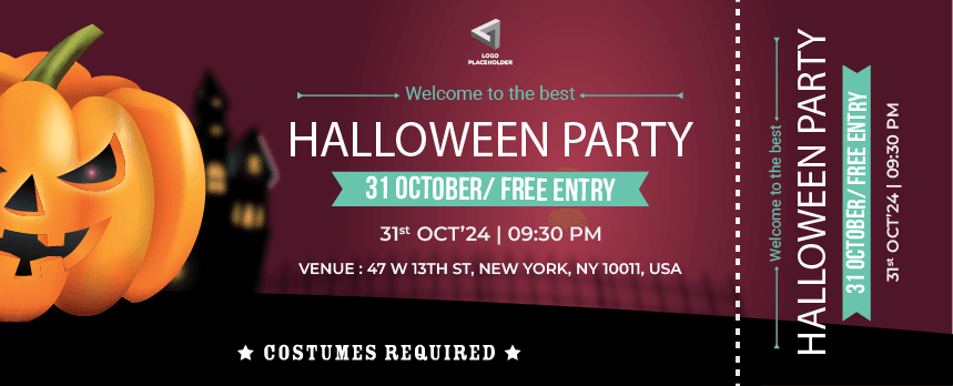 Halloween Party Ticket