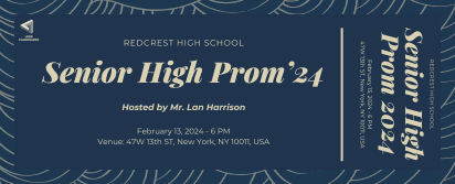 Senior High Prom Ticket