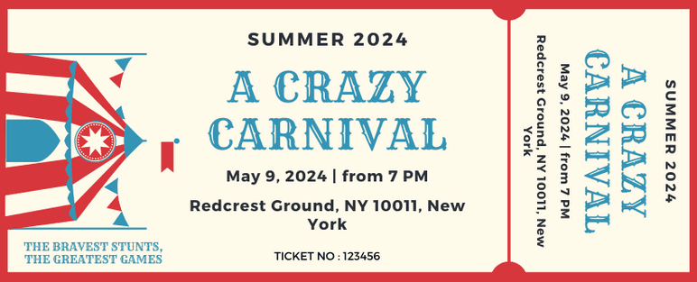 Crazy Carnival Ticket