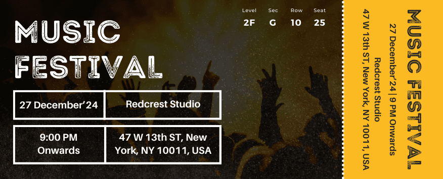 Music Festival Ticket