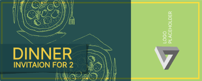Couple Dinner Invitation Ticket