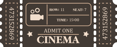 Tearable Movie Ticket