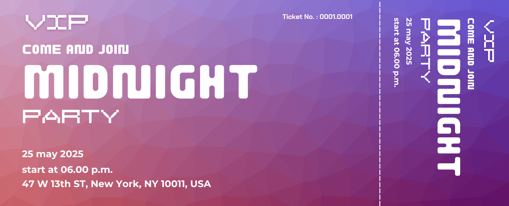 VIP Midnight Party Ticket