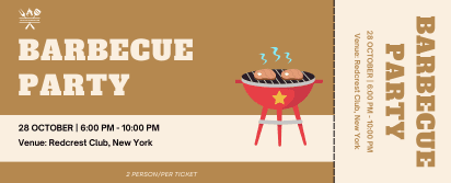 BBQ Party Ticket