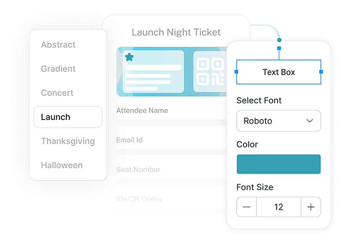 Design branded tickets without a designer