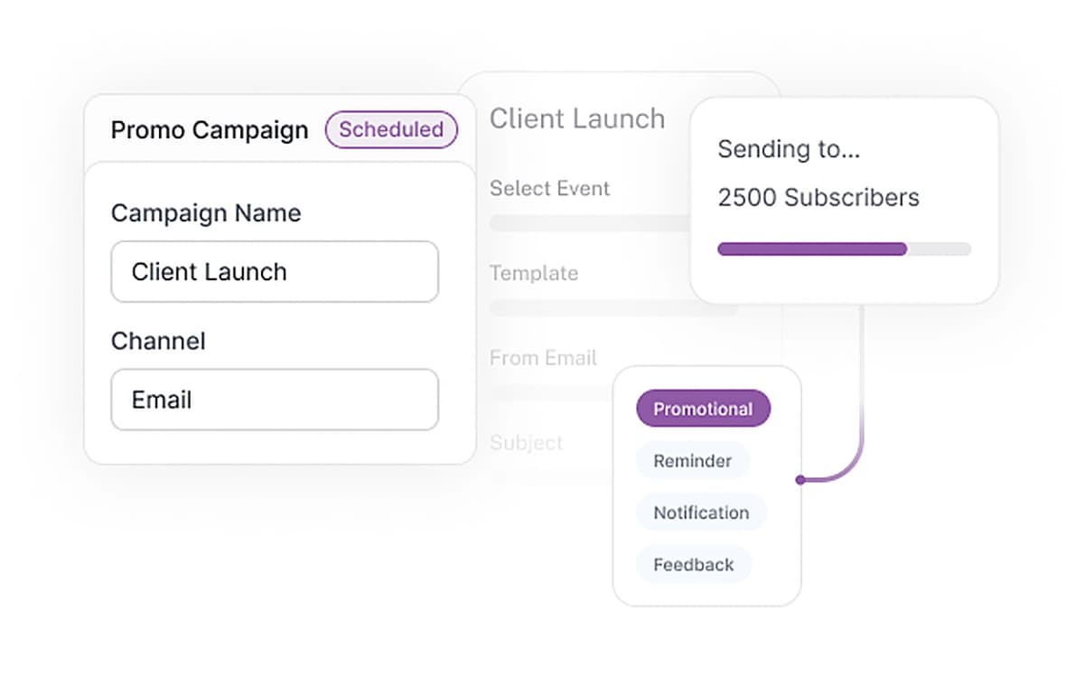 Run event campaigns for your client's brand
