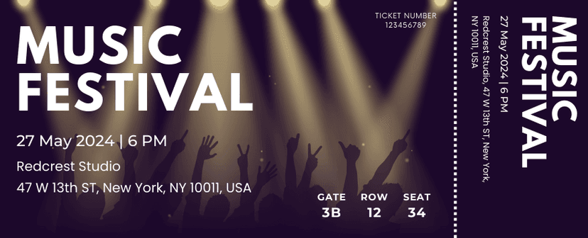 free printable event tickets