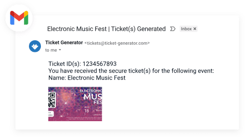 Send Tickets Via Email