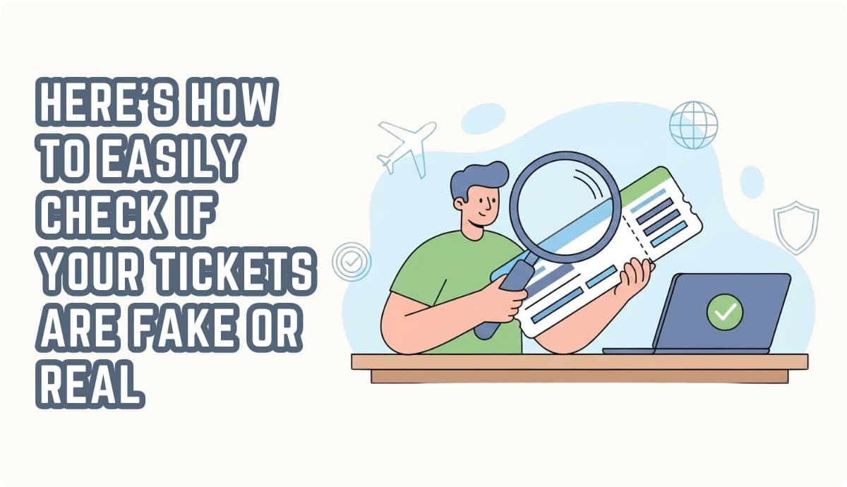 How to Check Authenticity of Tickets