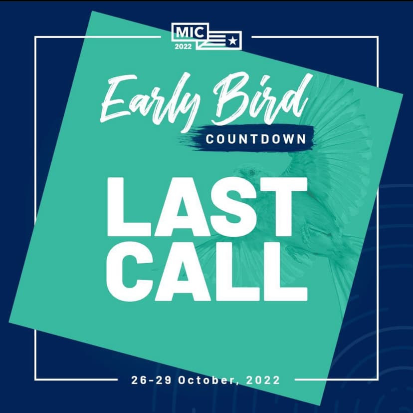 Early bird last call