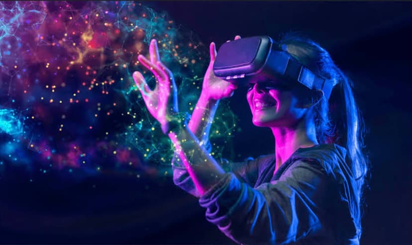 virtual reality with VR headset