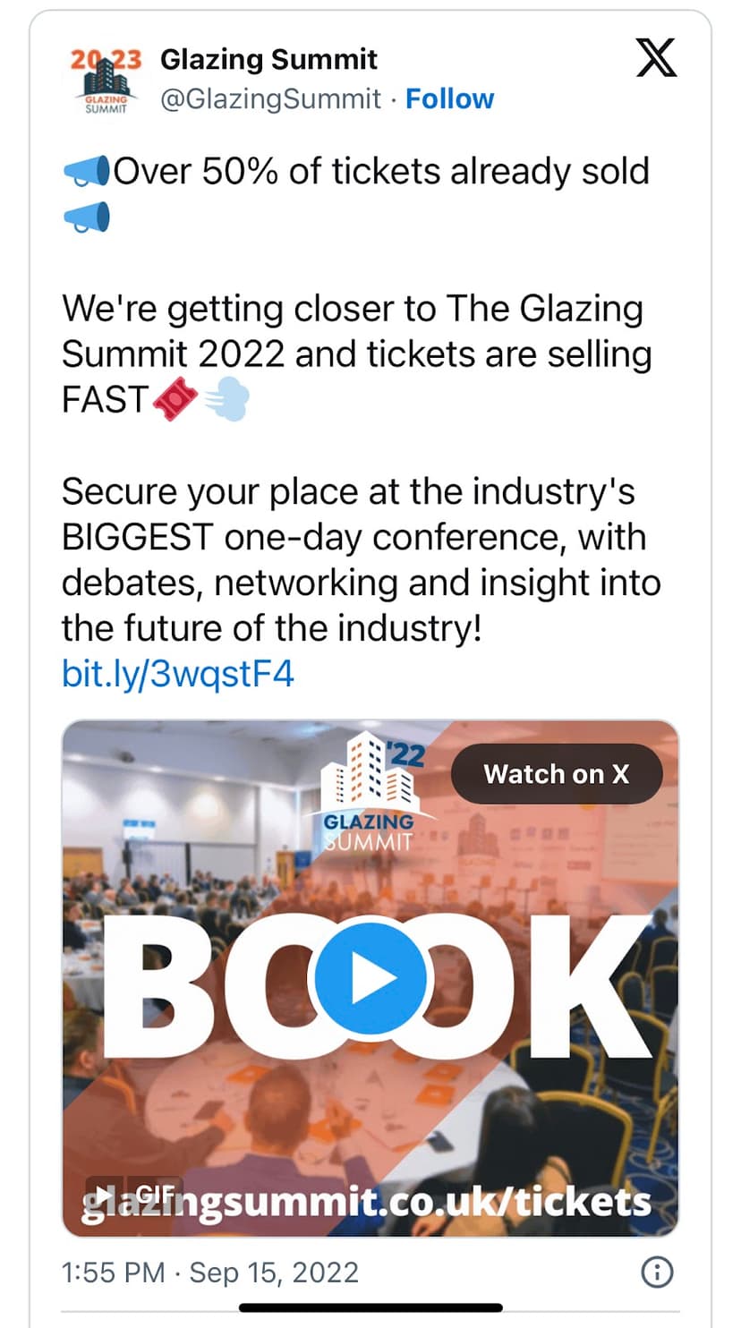 Glazing Summit’s post on XÂ