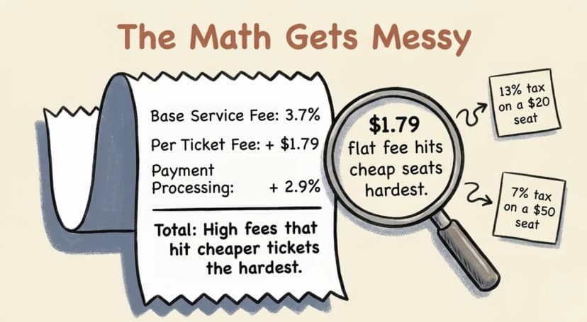 eventbrite fees breakdown service fee per ticket fee processing