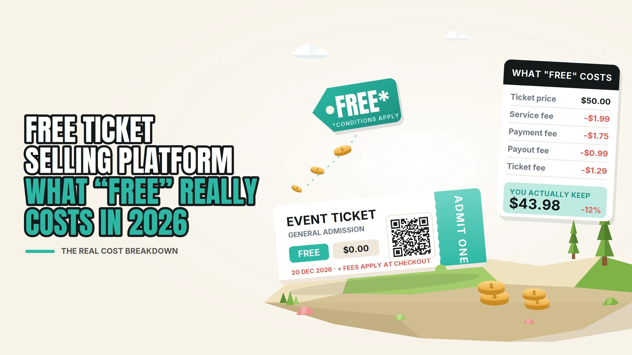 free ticket selling platform feature