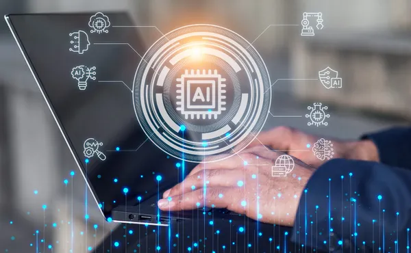person using ai tool job